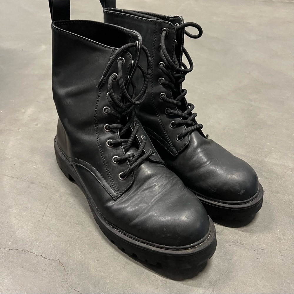 H & M combat boots